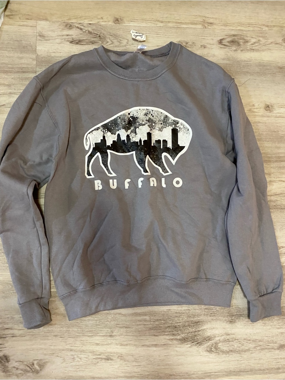 Buffalo Graphic Crewneck Sweatshirt - Gray